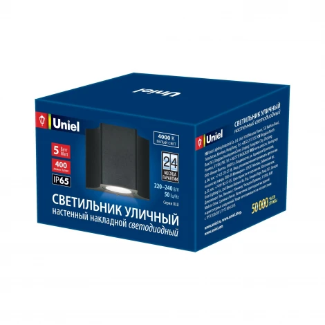 Архитектурная подсветка Uniel ULU-S24A-5W/4000K IP65 BLACK (LED, 220V)
