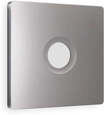 Лицевая панель Ambrella Volt ALFA (Сталь матовый) для TV розетки QUANT AP5130