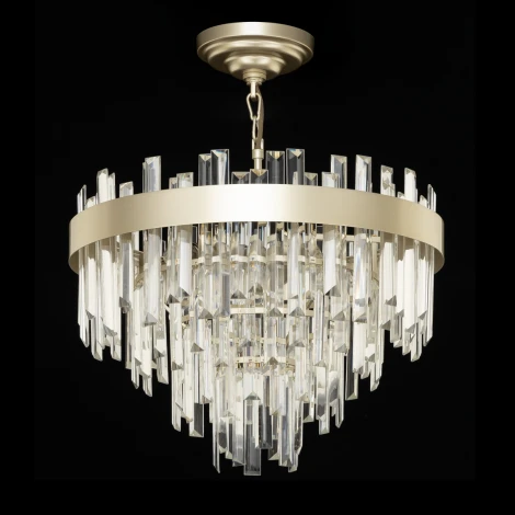 Подвесная люстра Citilux Лаура CL301262 (220V, хрусталь, на цепи, круглые)