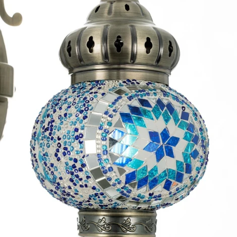 Бра ковка с подвесками Citilux Каир Мозаика синяя CL419316