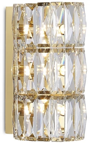 Бра Newport 8240 8240/A gold NEW (220V, хрусталь, круглые)