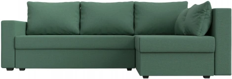 Диван угловой Мансберг правый угол (Зеленый/Рогожка) Лига Диванов арт.121540