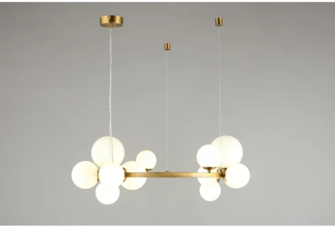 Подвесной светильник Aployt Letizia APL.314.03.14 (220V, на тросе, шарики, кольцо, молекулы)