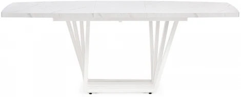 Стол на тумбе Woodville Эудес мрамор леванто белый / белый 551077