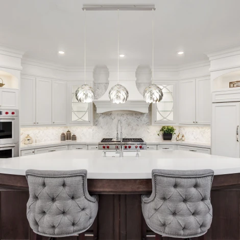 Подвесной светильник артишок 304/3 Bogate's Cedro серебро / хром (220V, на проводе)