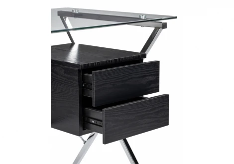 Компьютерный стол monki black / chrome