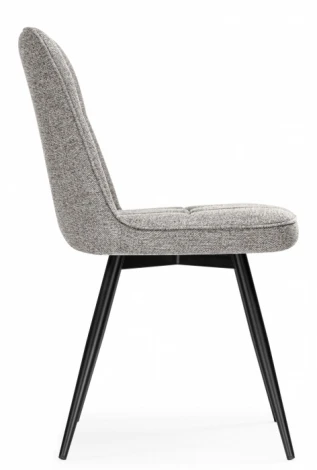 Обеденный стул Woodville Texas (Металл, Рогожка/Черный, Бежевый) арт.15894