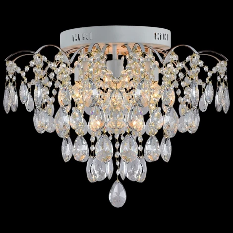 Потолочная люстра хрустальная Reluce 04039-0.3-06 WH+GOLD PN (220V)