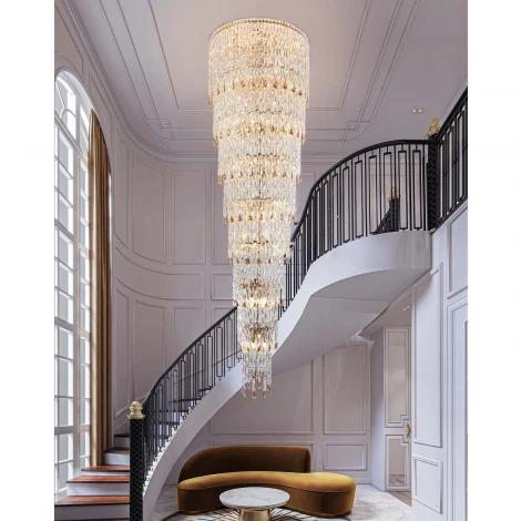 Подвесная люстра хрустальная Modelux ML.905.750 GD