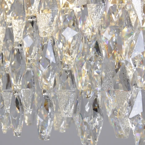 Подвесная люстра хрустальная светодиодная с регулировкой цветовой температуры Reluce 28500-0.4-400 MX GD