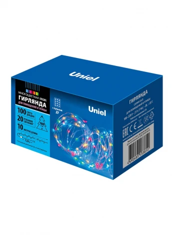 Гирлянда Uniel ULD-S1000-100/DTA/RC RGB IP44