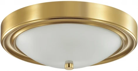 Настенно-потолочный светильник круглый Nina 5259/2C латунь E27 2*60W (220V, круглые)