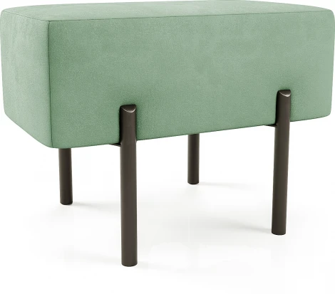 Маленькая радость Пуф прямоугольный на ножках, мятный D1 furniture арт.AAA41673002