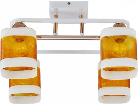 Потолочная люстра на штанге Arte Milano AMALFI 322008/4 WH+FG