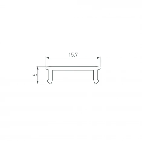 Экран LINE-2000 MARBLE GREY (Arlight, Пластик) 058283