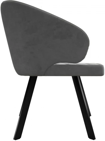 Стул DikLine 265 поворотный, Z28 серый, ножки черные