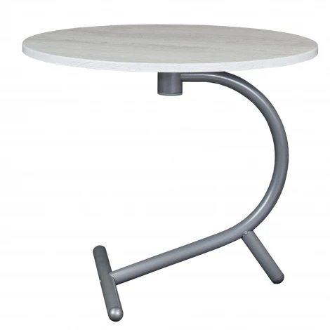 Стол журнальный Дуэт 14 дуб дымчатый/металлик Mebelik 009429