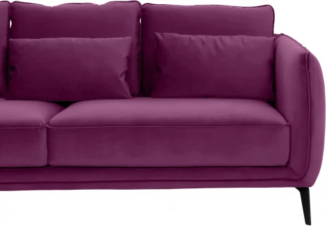 Диван Amsterdam трехместный ОГОГО (арт.342357), (Ткань/Фиолетовый)