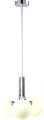 Потолочная люстра на штанге Crystal Lux Alicia SP3 CHROME/WHITE