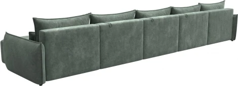 Диван п-образный Лига-051 НПБ МегаЛонг Лига Диванов (Велюр) арт.128745