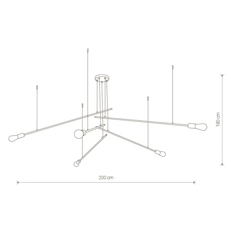 Потолочная люстра на штанге Nowodvorski Pile 9127 (220V)