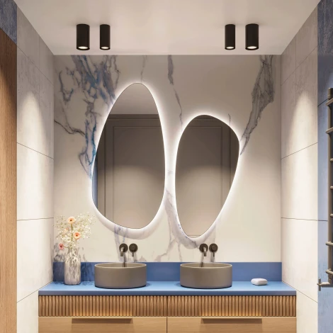 Накладной светильник светодиодный SP-SALT-R75-15W Warm3000 (WH-BK, 40 deg, 230V) (Arlight, IP54 Металл) 057322