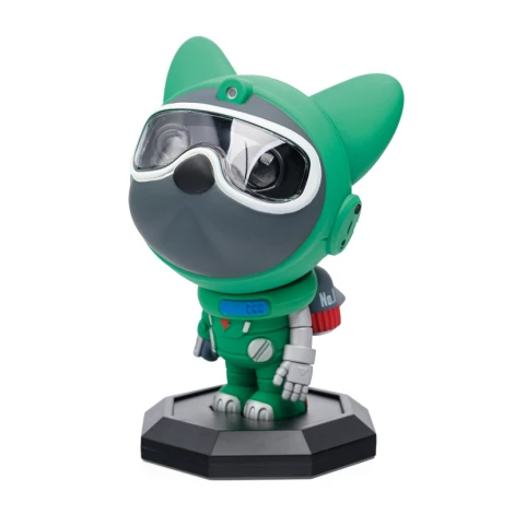 Детский ночник космопёс зеленый с ПДУ Lumin'arte Tl TL01