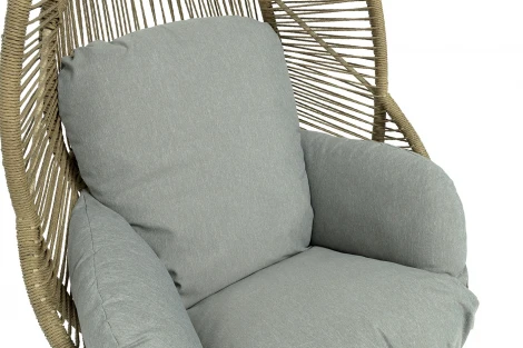 "Барселона" кресло-кокон из искусственного ротанга, цвет соломенный 4SIS арт.УТ-00009339