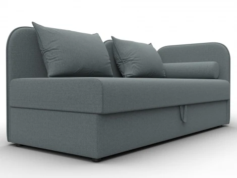 Тахта Лига-094 НПБ (ДСП,ЛДСП,Фанера/Пластик/Рогожка/Серый) Лига Диванов 132527