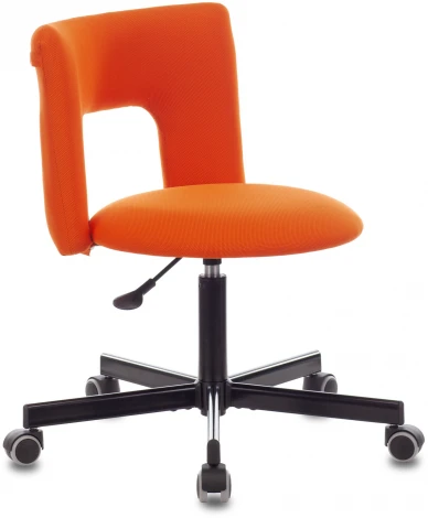 Кресло Бюрократ KF-1M оранжевый 26-29-1 крестовина металл черный