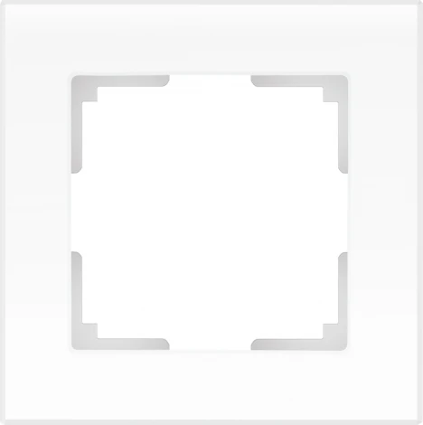 Рамка на 1 пост Favorit (белый матовый,стекло) Werkel W0011105 (a051290)