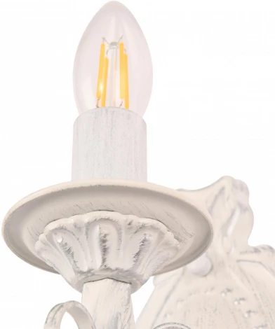 Бра Arte Milano AM342620 342620/1W WT+SL (220V, подсвечник, свеча)
