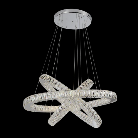 Подвесной светильник ярусный Eletto Olimpia EL330P90.1 (LED, 220V, пульт управления, на тросе, кольцо)