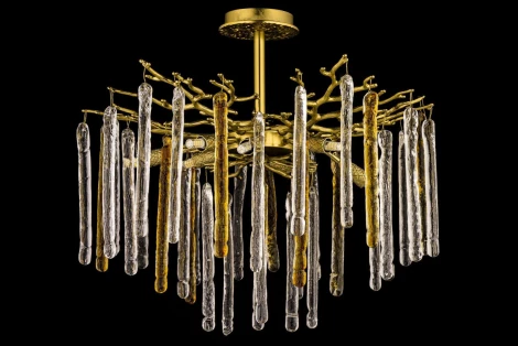 Потолочная люстра хрустальная на штанге Dio D`arte Tavenna Antigue Tavenna H 1.3.60.166 A