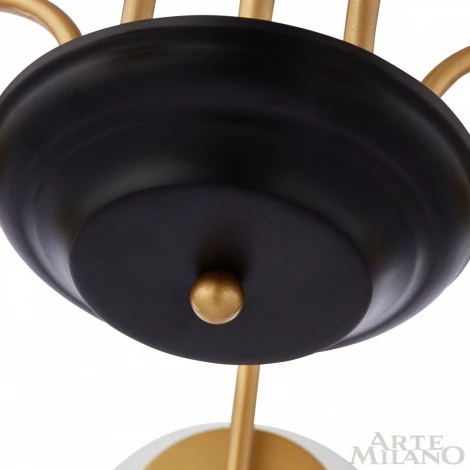 Потолочная люстра на штанге Arte Milano Napoli 312066/D700/4 BS/BK (220V, шарики)