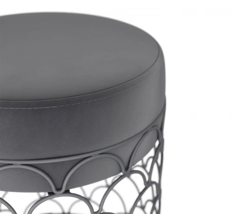 Пуф Sheffilton SHT-B13 Угольно-серый/графит муар 2585961302