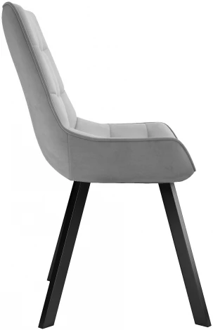 Стул DikLine 263 поворотный, B22 GREY, ножки черные