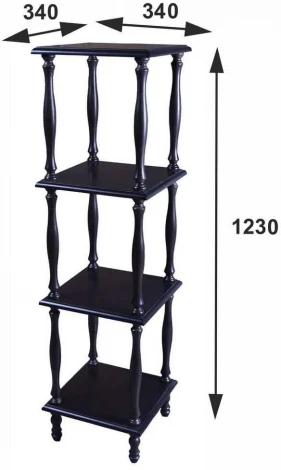 Этажерка П 8 венге от фабрики Mebelik