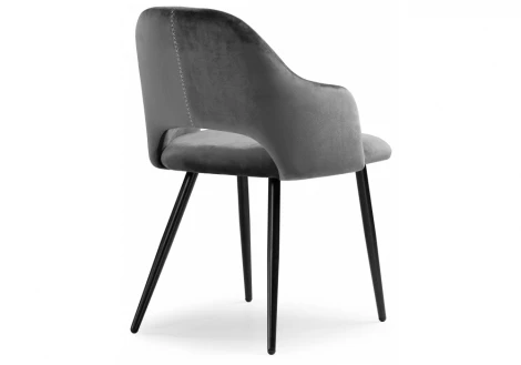 Обеденный стул на металлокаркасе Woodville Konor dark gray 11938