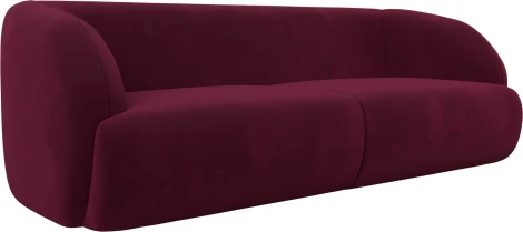 Диван прямой Лига-041 (Бордовый/Микровельвет) Лига Диванов арт.122196