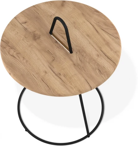 Столик журнальный Sheffilton SHT-CT36 дуб тортуга/черный муар