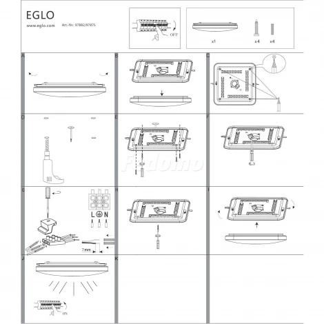 Потолочный светильник Eglo Frania 97875