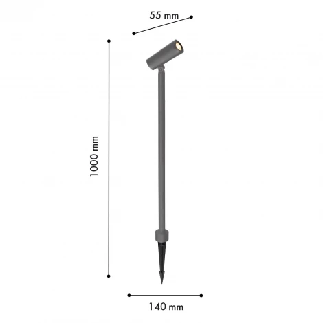 Уличный грунтовый светильник Favourite Micron 4810-1F LEDx18W 3000K IP65