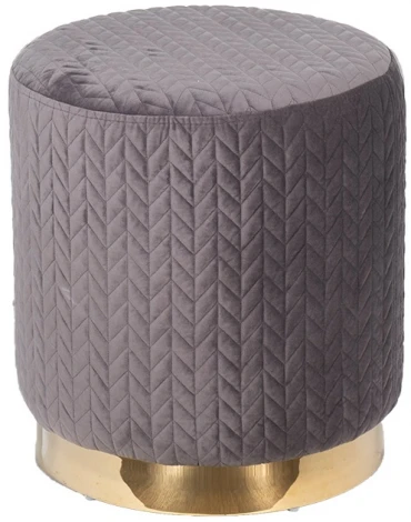 Пуфик Garda Decor GY-BEN8143GOLD-DG (Золото/Серый)