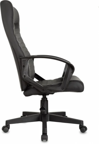 Кресло руководителя Бюрократ CH-480LT черный эко.кожа крестов. пластик пластик черный