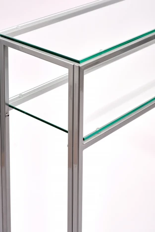 Консольный стол AllConsoles 1041-CS clear серебряный