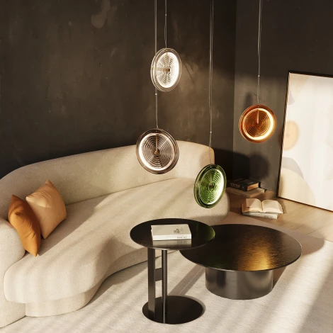 Подвесной светильник Freya Borbon FR5442PL-L11TR (LED, 220V, на тросе, круглые)