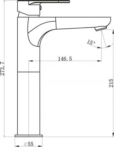 Смеситель BelBagno Loyd LOY LMC CRM для раковины