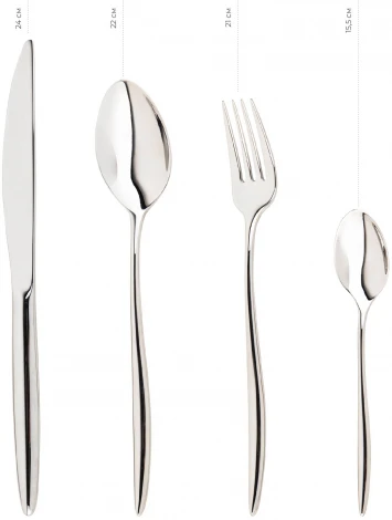 Набор столовых приборов Perfection 24 предмета, 6 персон 12/24 Gottis