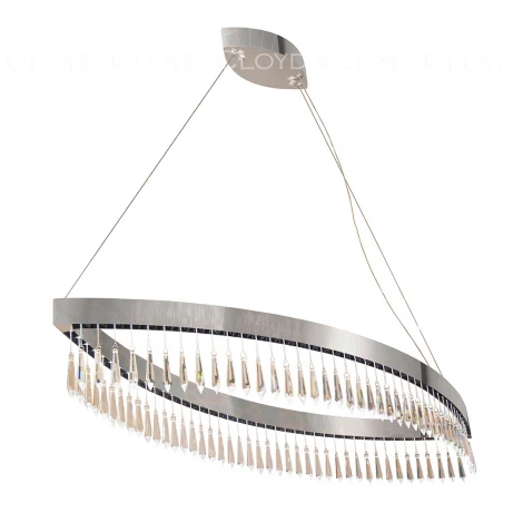 Подвесной светильник светодиодный с хрустальными подвесками Cloyd Misima 11265 (220V, на тросе)